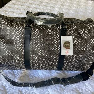 NWT coated canvas weekender duffle